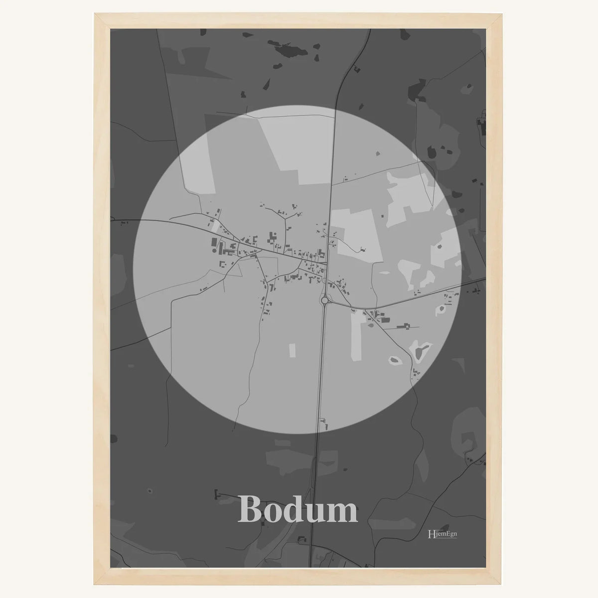 Bodum plakat – Centrum 2026 – Lys pastel grå