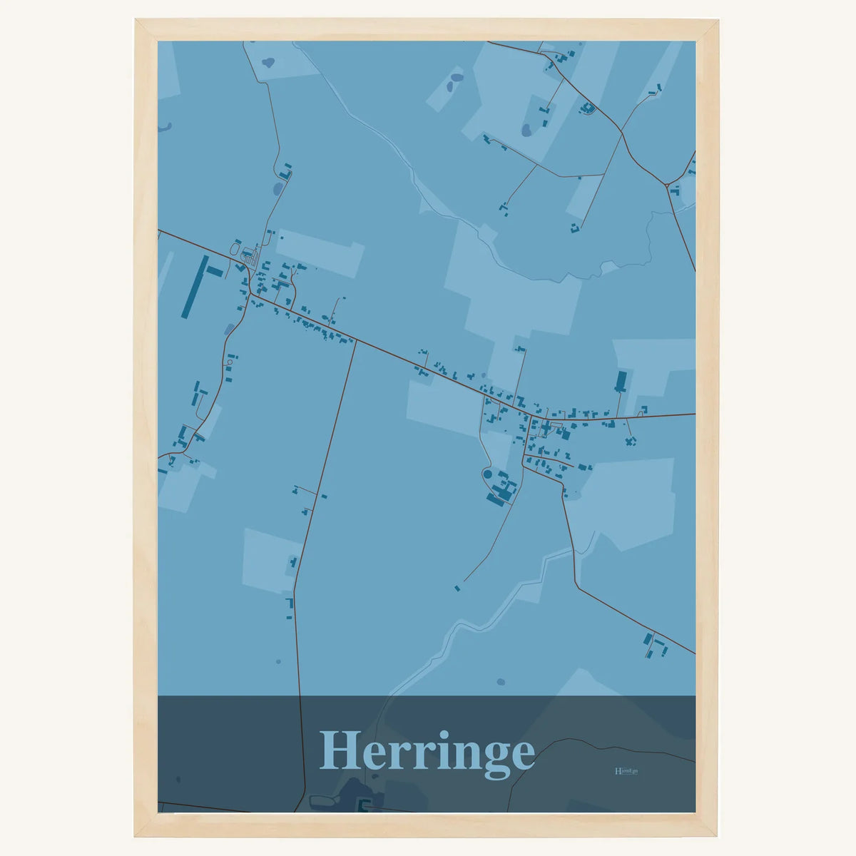 Herringe plakat – Firkantet 2026 – Lys pastel blå