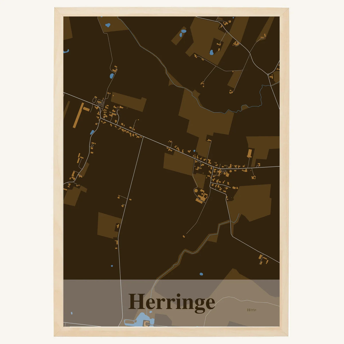 Herringe plakat – Firkantet 2026 – Mørk brun