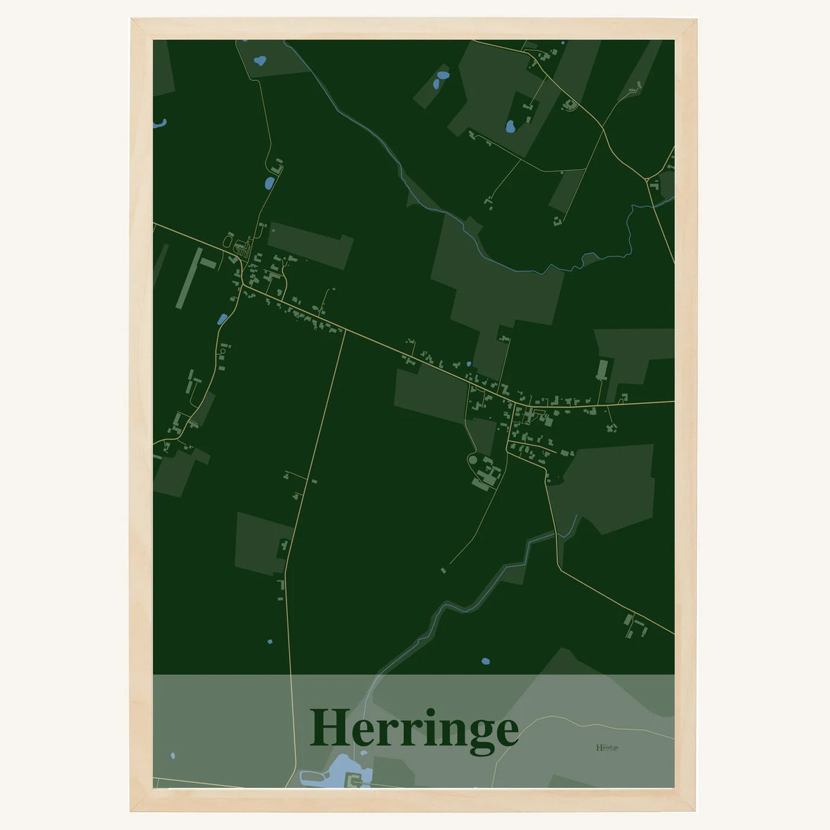 Herringe plakat – Firkantet 2026 – Mørk grøn