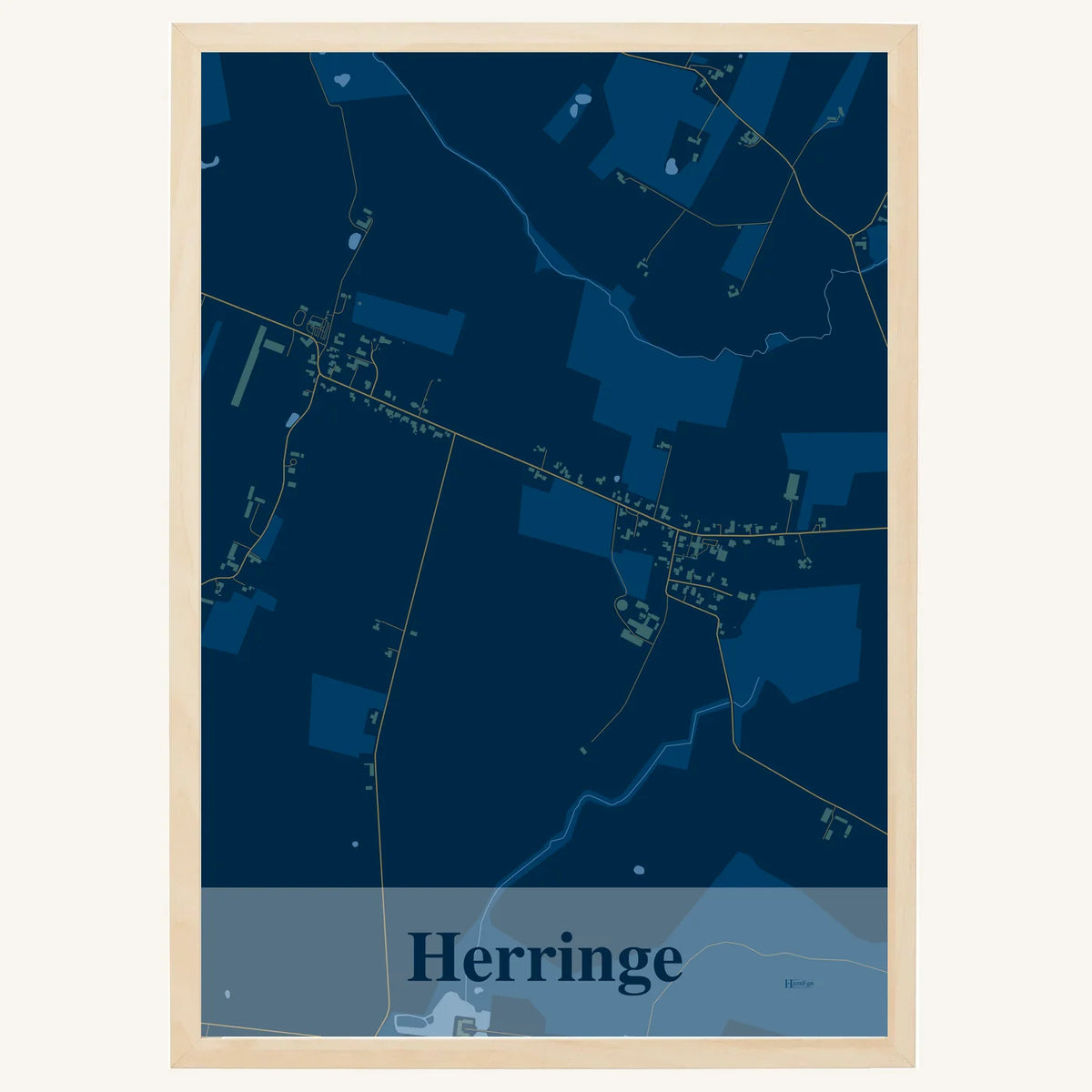 Herringe plakat – Firkantet 2026 – Mørk blå