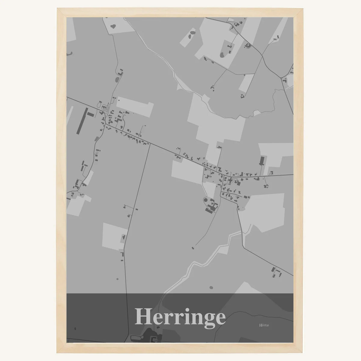 Herringe plakat – Firkantet 2026 – Lys pastel grå