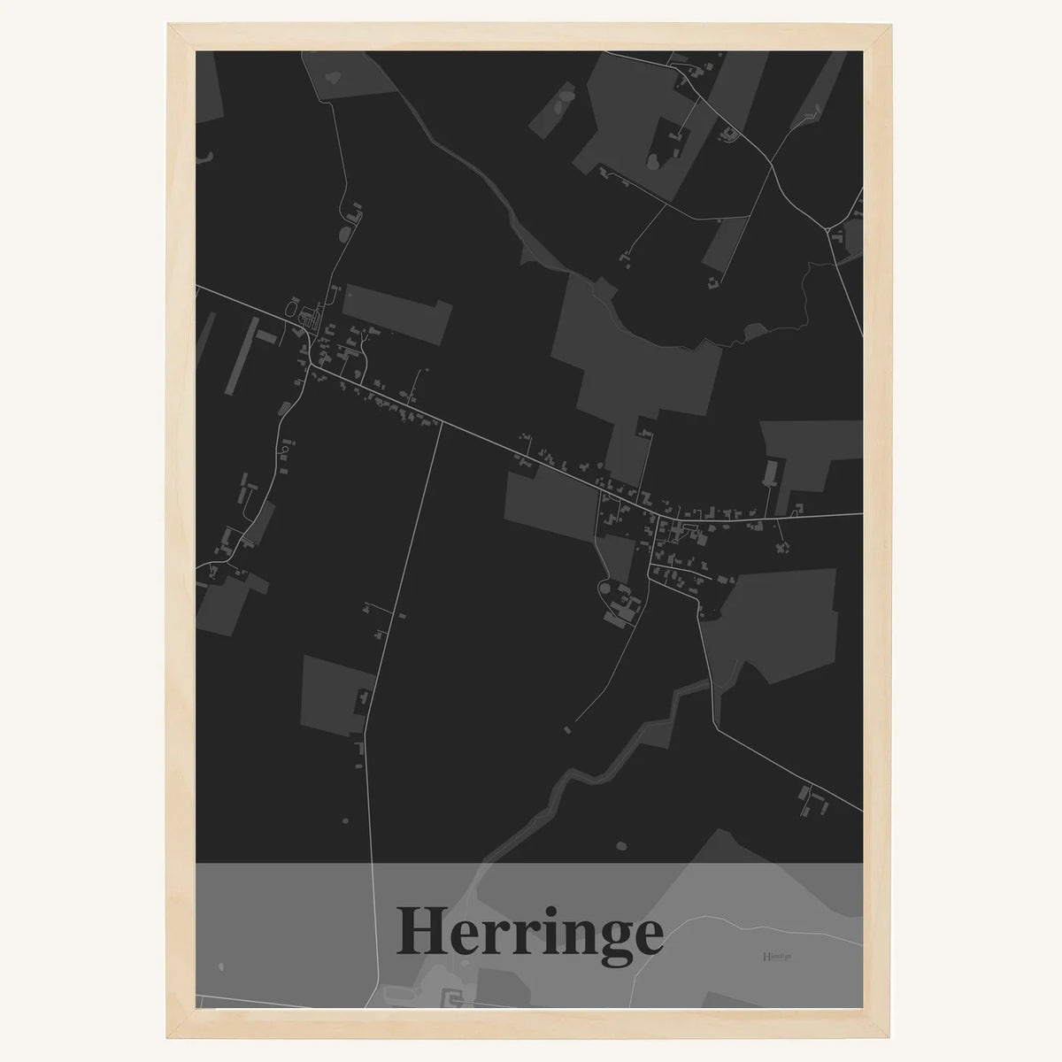 Herringe plakat – Firkantet 2026 – Mørk grå