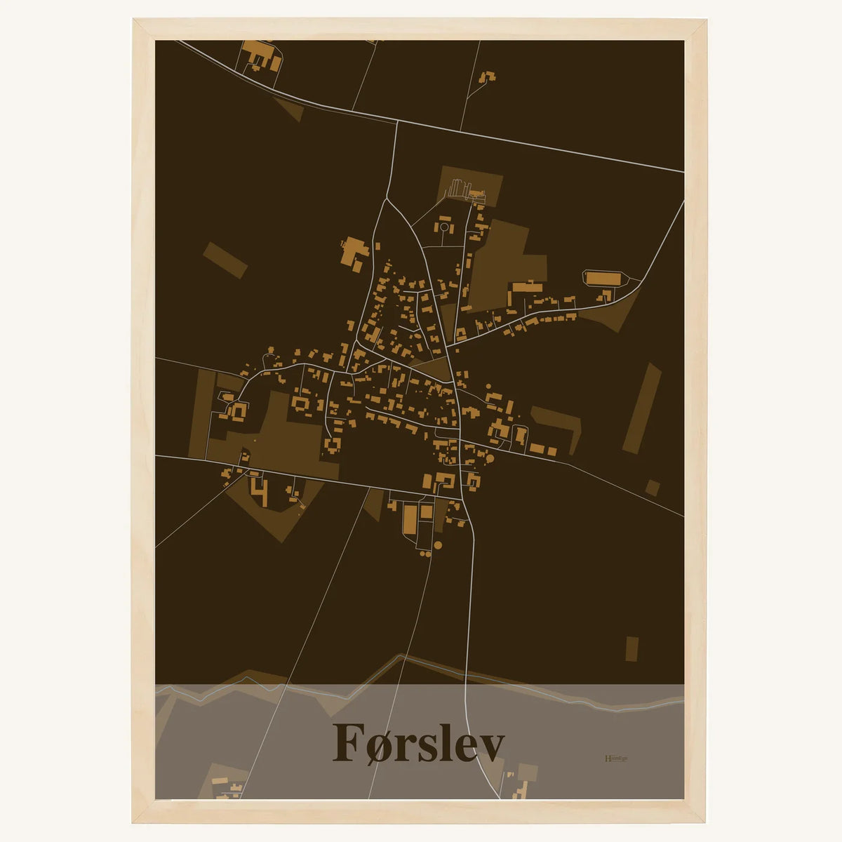 Førslev plakat – Firkantet 2026 – Mørk brun