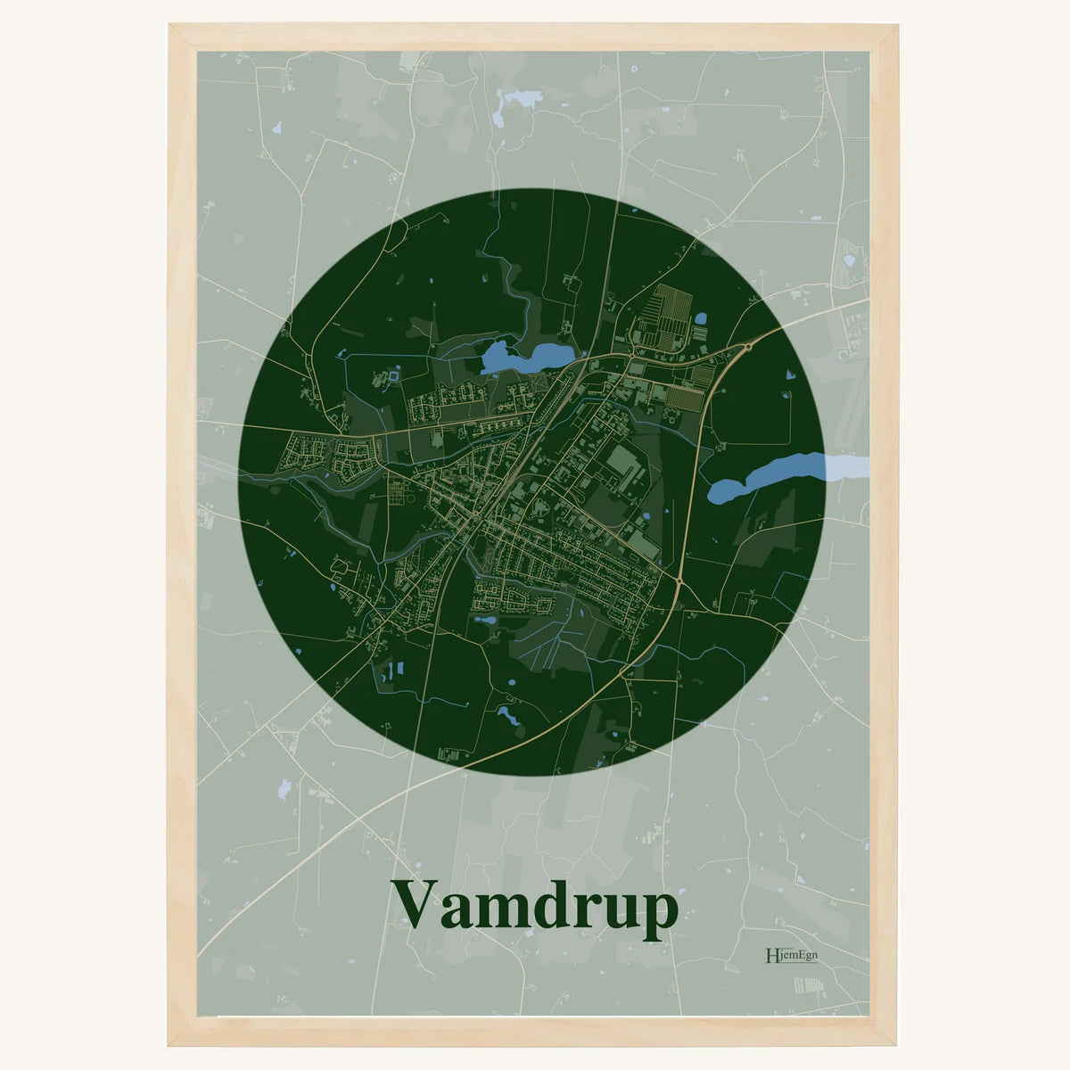 Vamdrup plakat – Centrum 2026 – Mørk grøn