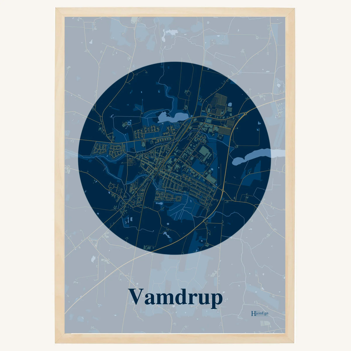 Vamdrup plakat – Centrum 2026 – Mørk blå