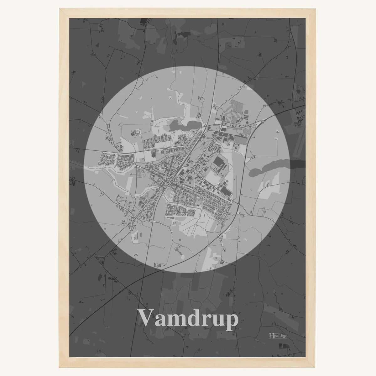 Vamdrup plakat – Centrum 2026 – Lys pastel grå