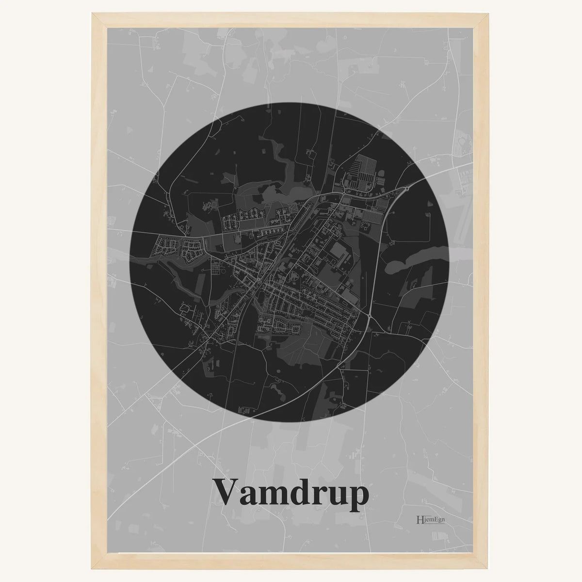 Vamdrup plakat – Centrum 2026 – Mørk grå
