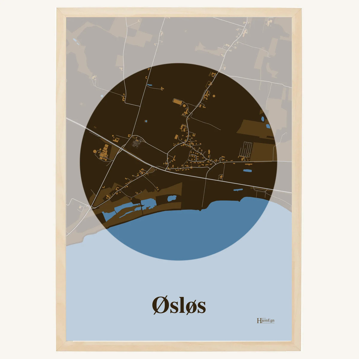 Øsløs plakat – Centrum 2026 – Mørk brun