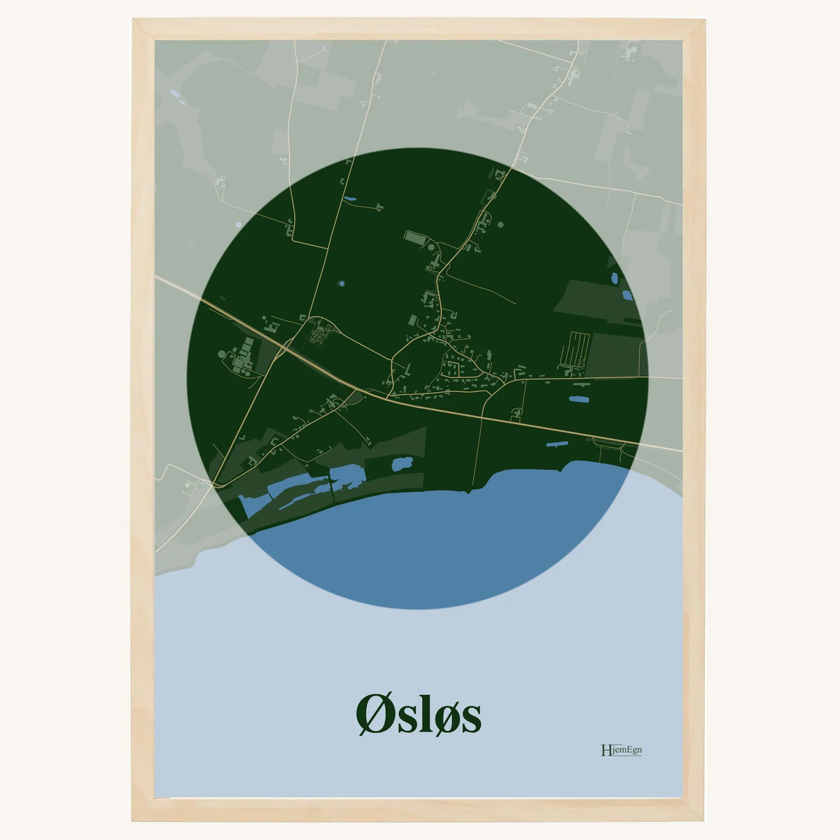Øsløs plakat – Centrum 2026 – Mørk grøn