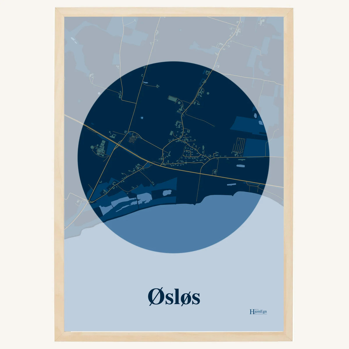 Øsløs plakat – Centrum 2026 – Mørk blå