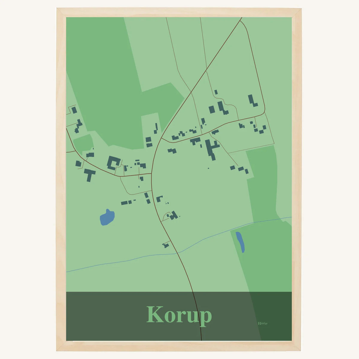 Korup plakat – Firkantet 2026 – Lys pastel grøn