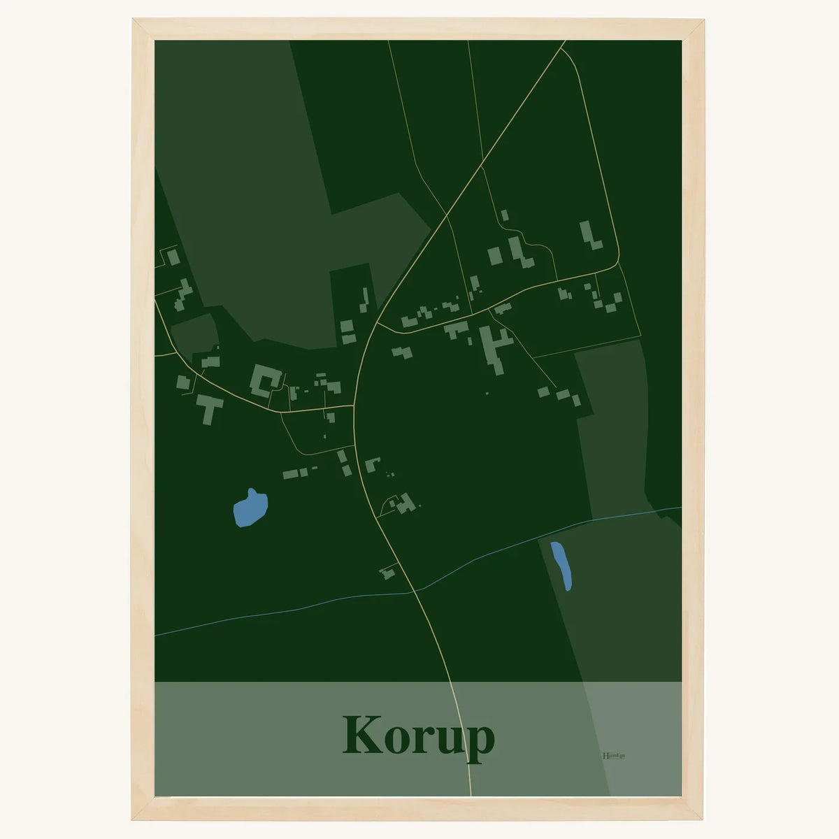 Korup plakat – Firkantet 2026 – Mørk grøn