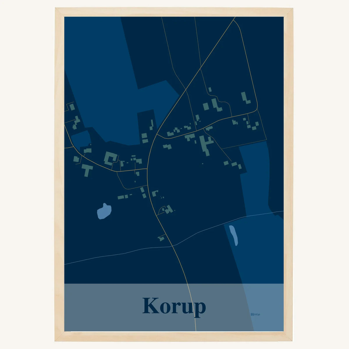 Korup plakat – Firkantet 2026 – Mørk blå