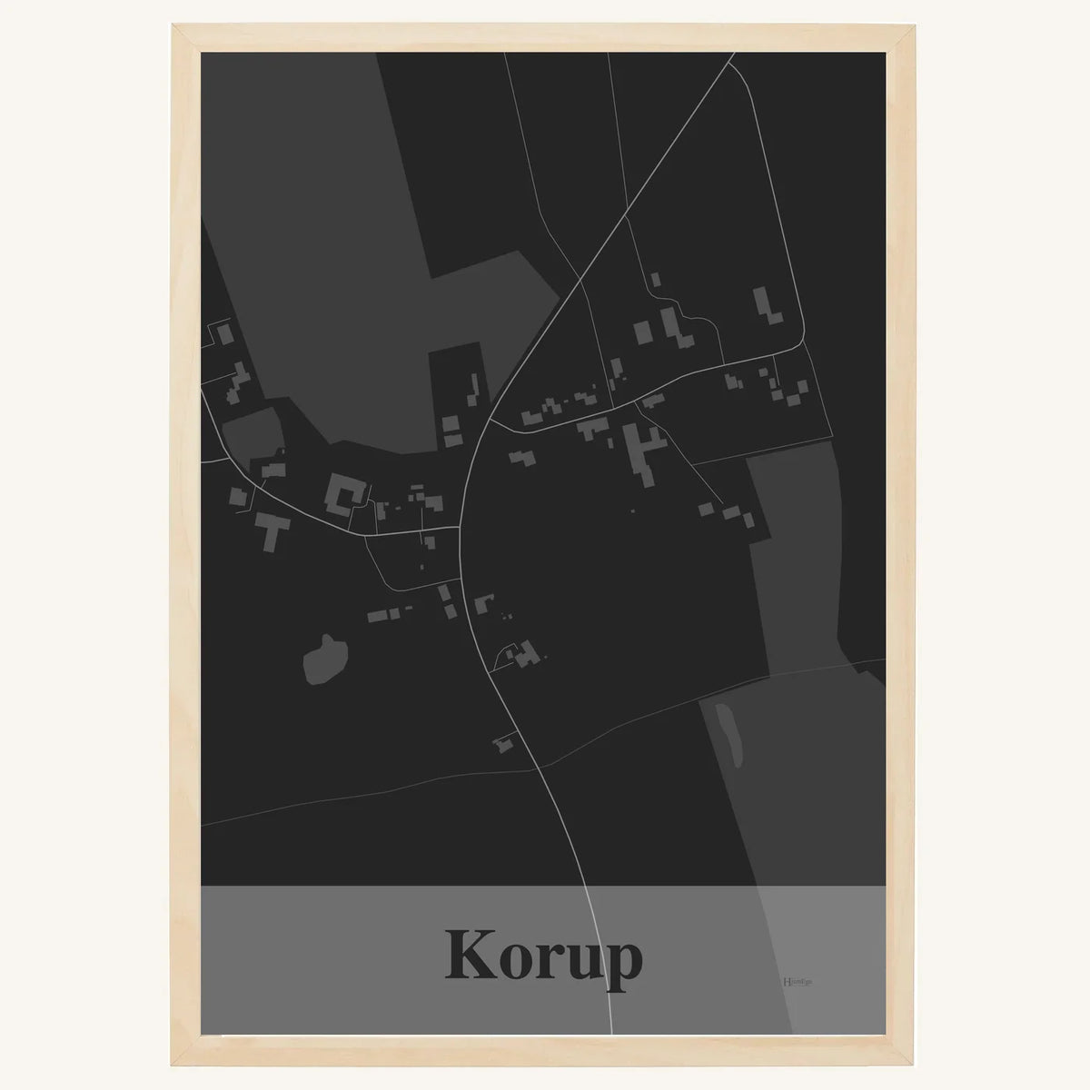 Korup plakat – Firkantet 2026 – Mørk grå