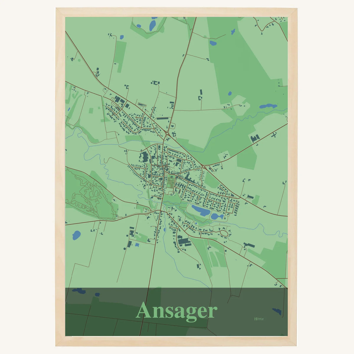 Ansager plakat – Firkantet 2026 – Lys pastel grøn