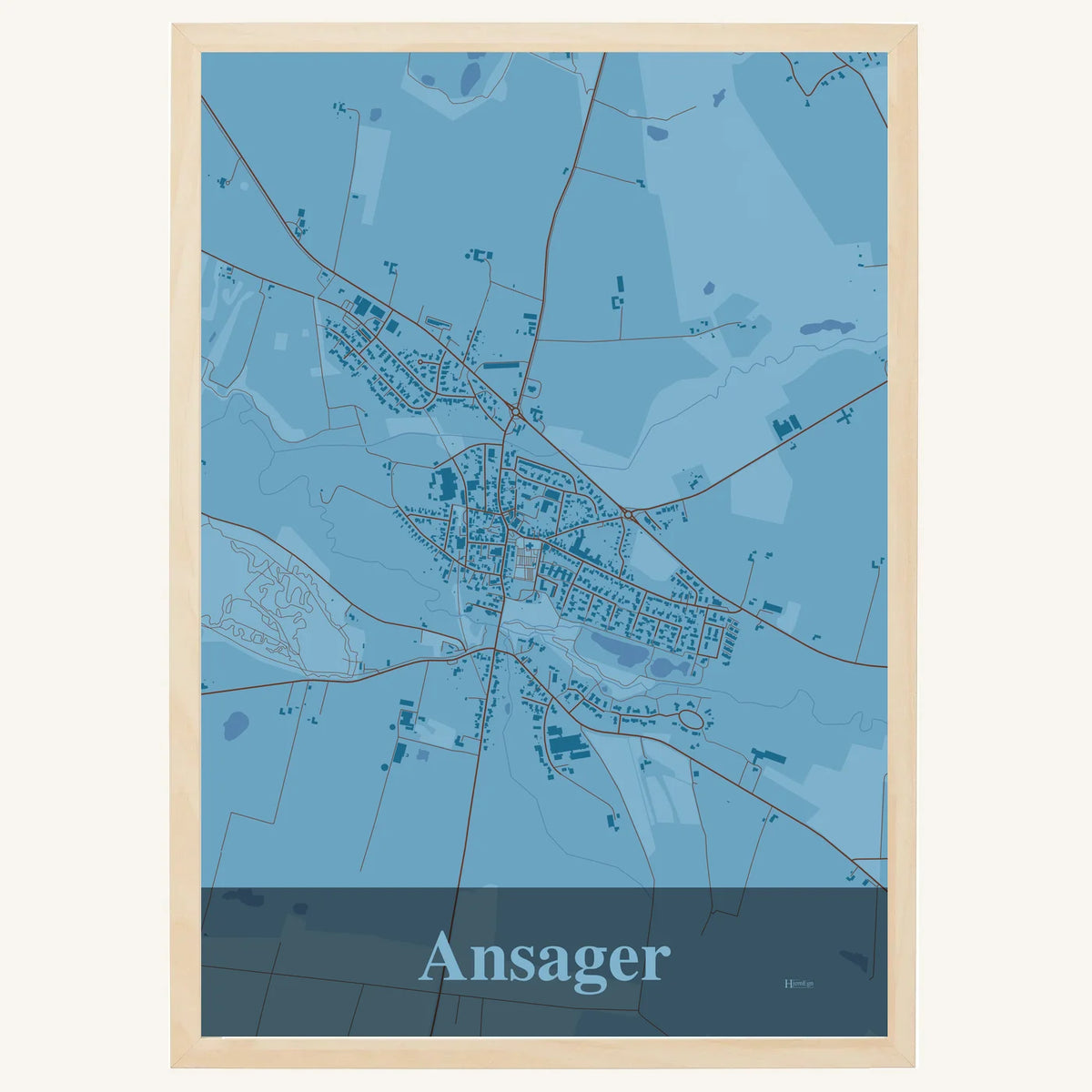 Ansager plakat – Firkantet 2026 – Lys pastel blå