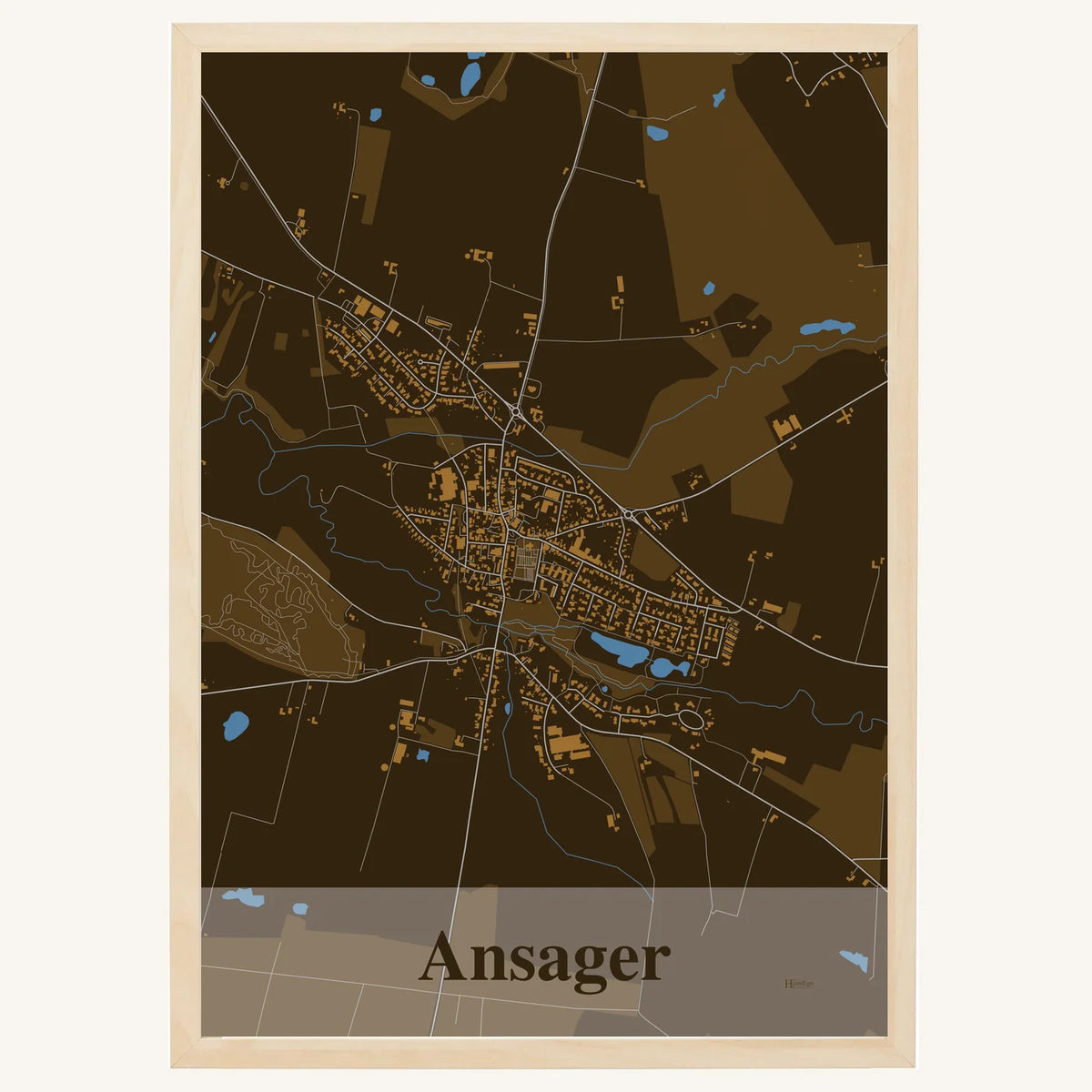 Ansager plakat – Firkantet 2026 – Mørk brun