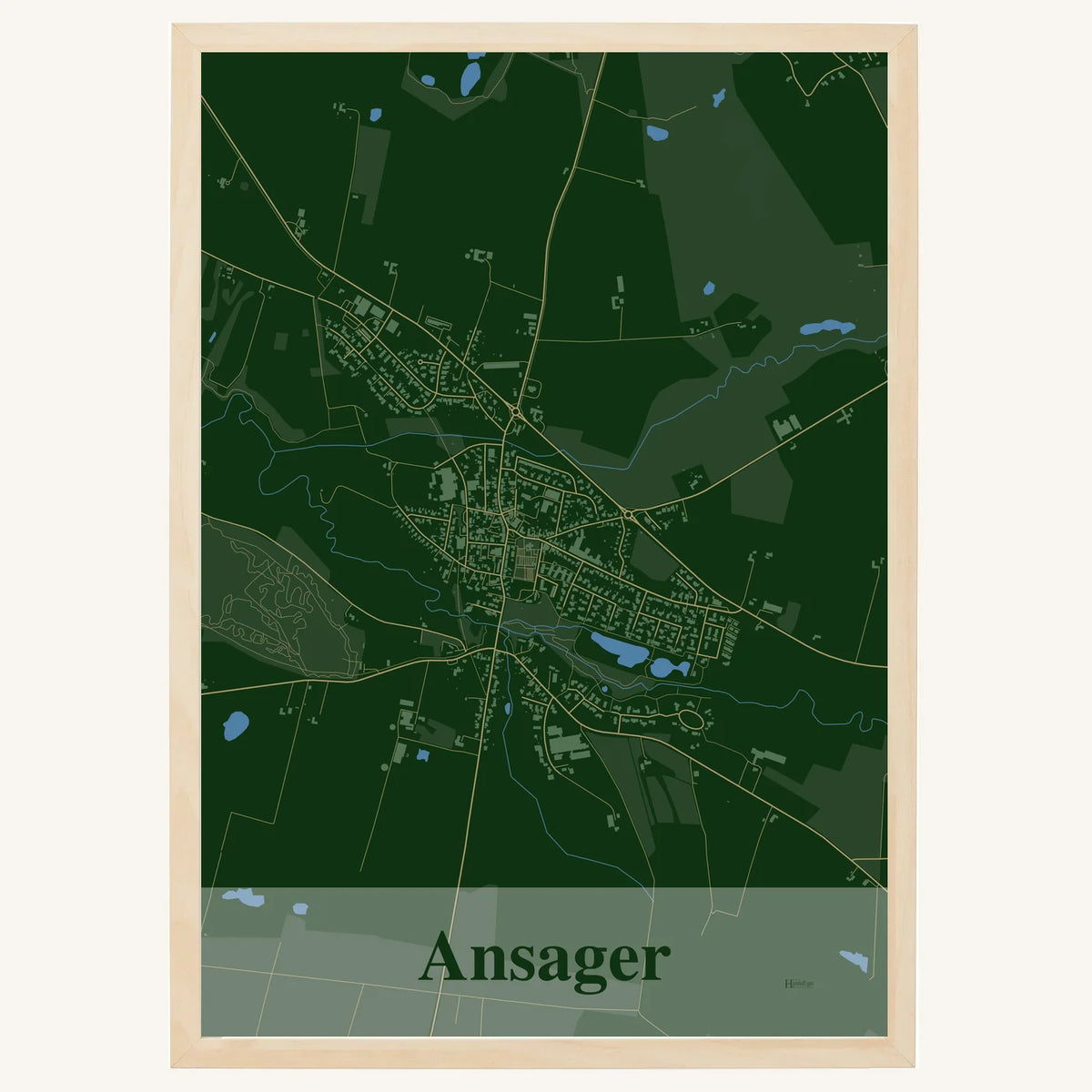 Ansager plakat – Firkantet 2026 – Mørk grøn