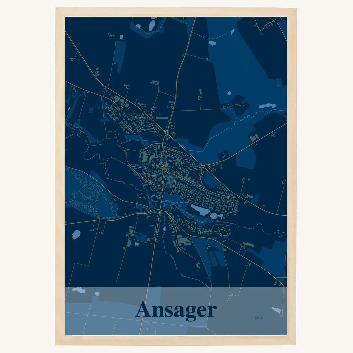 Ansager plakat – Firkantet 2026 – Mørk blå