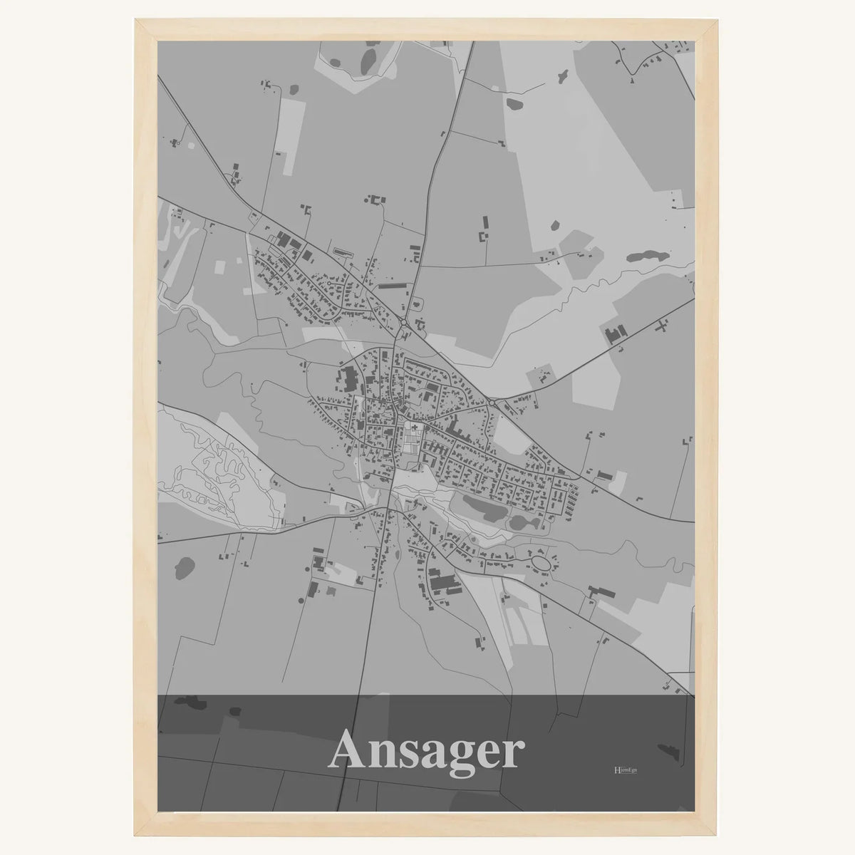 Ansager plakat – Firkantet 2026 – Lys pastel grå