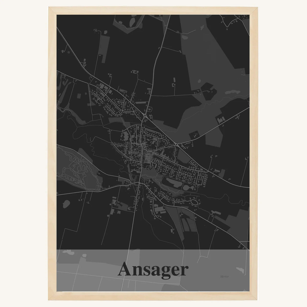 Ansager plakat – Firkantet 2026 – Mørk grå