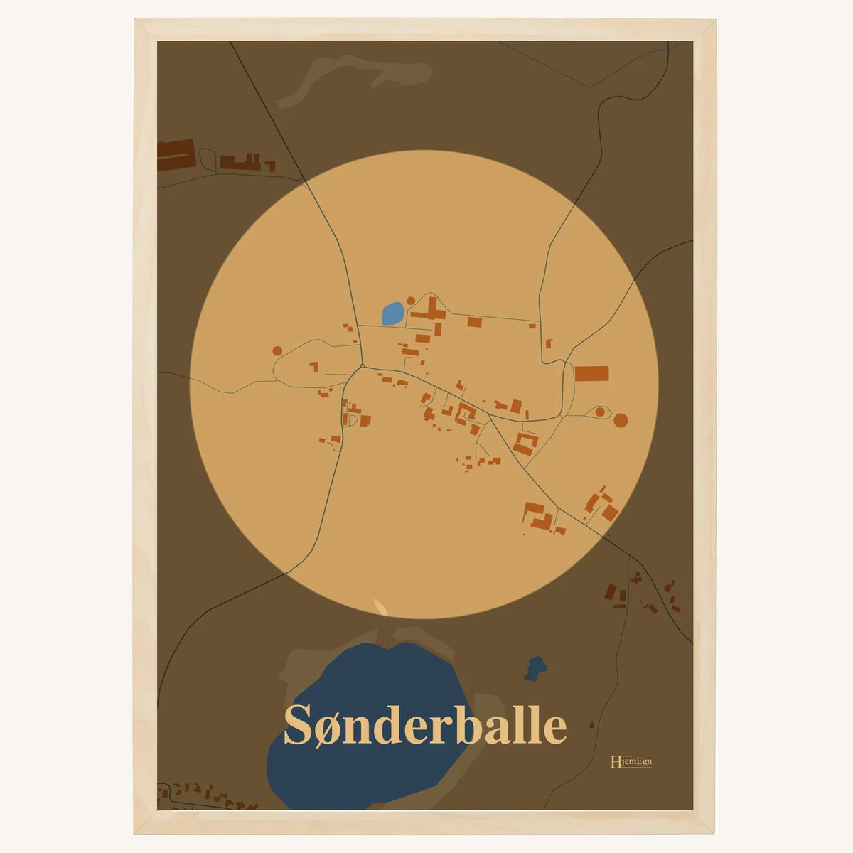 Sønderballe plakat – Centrum 2026 – Lys pastel brun