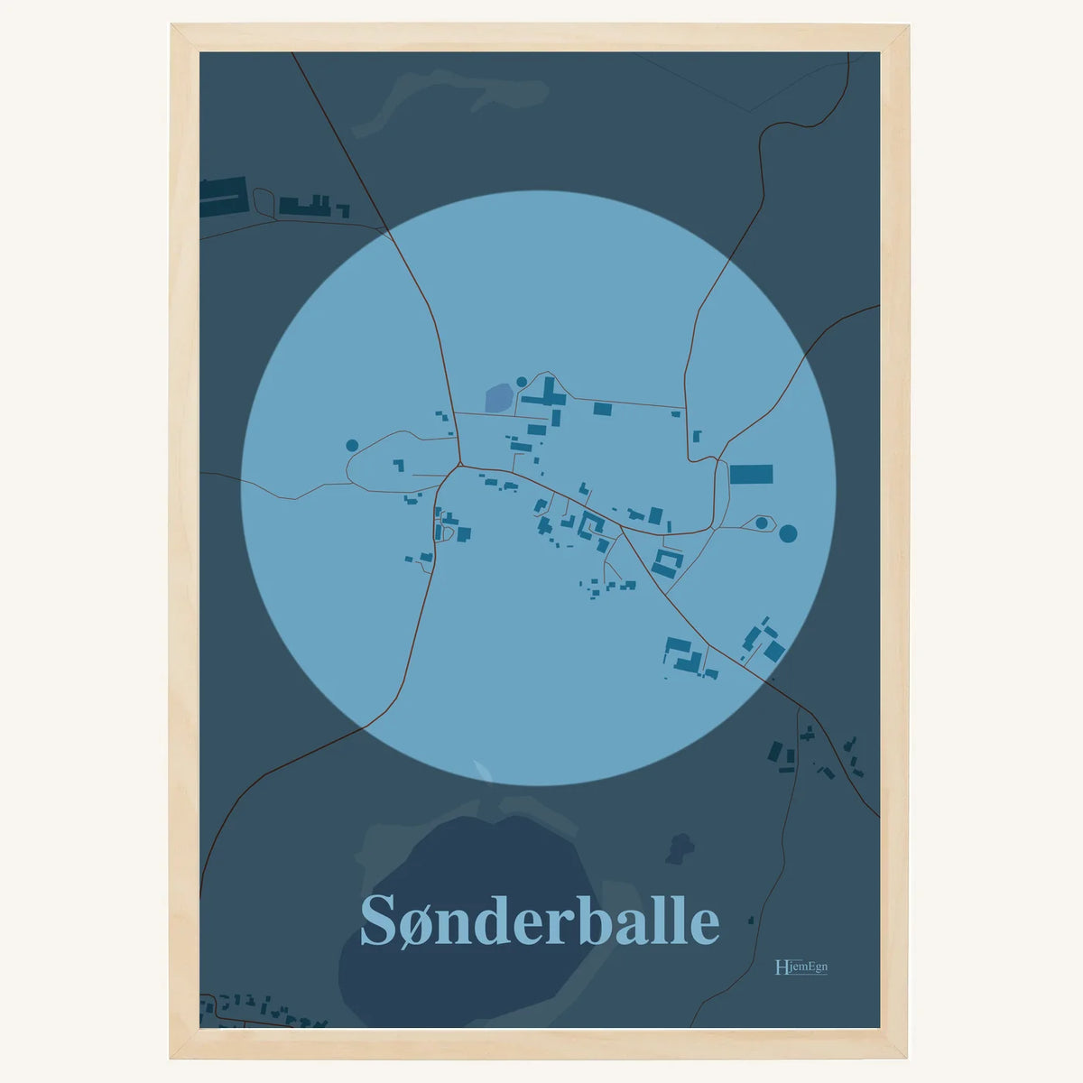 Sønderballe plakat – Centrum 2026 – Lys pastel blå