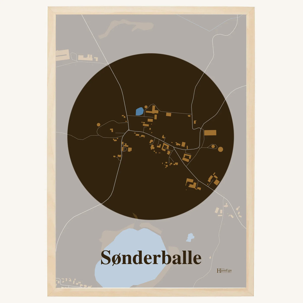 Sønderballe plakat – Centrum 2026 – Mørk brun