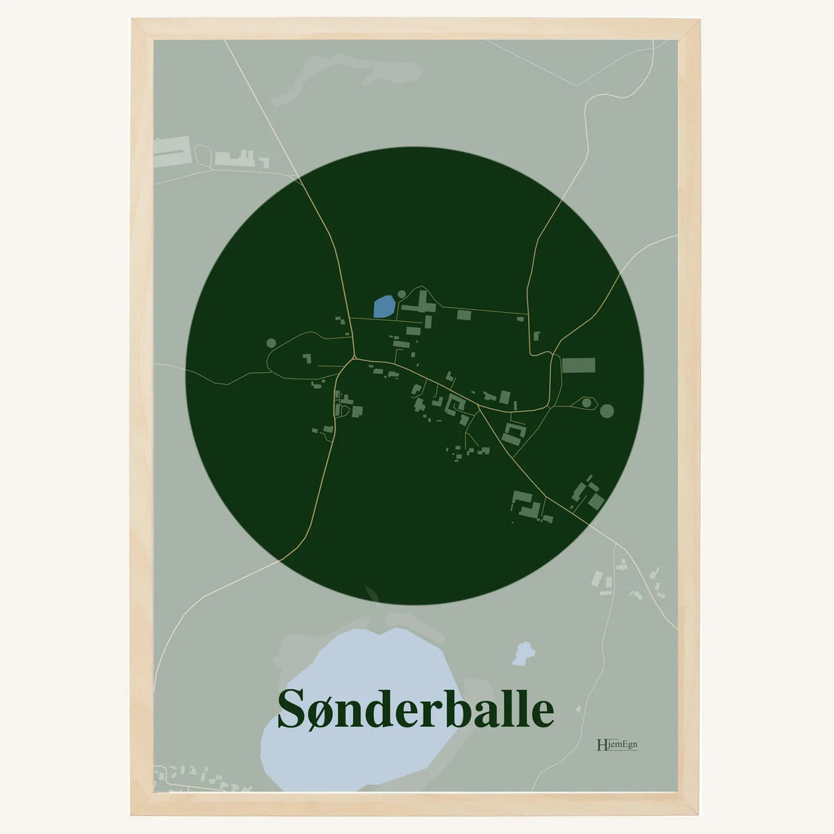 Sønderballe plakat – Centrum 2026 – Mørk grøn