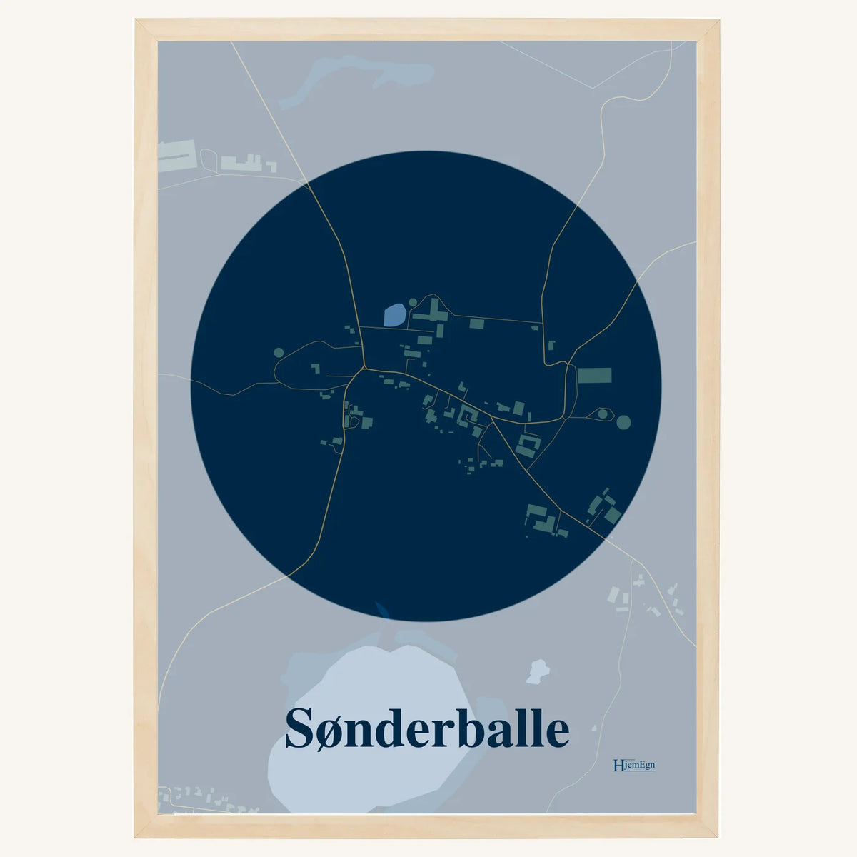 Sønderballe plakat – Centrum 2026 – Mørk blå