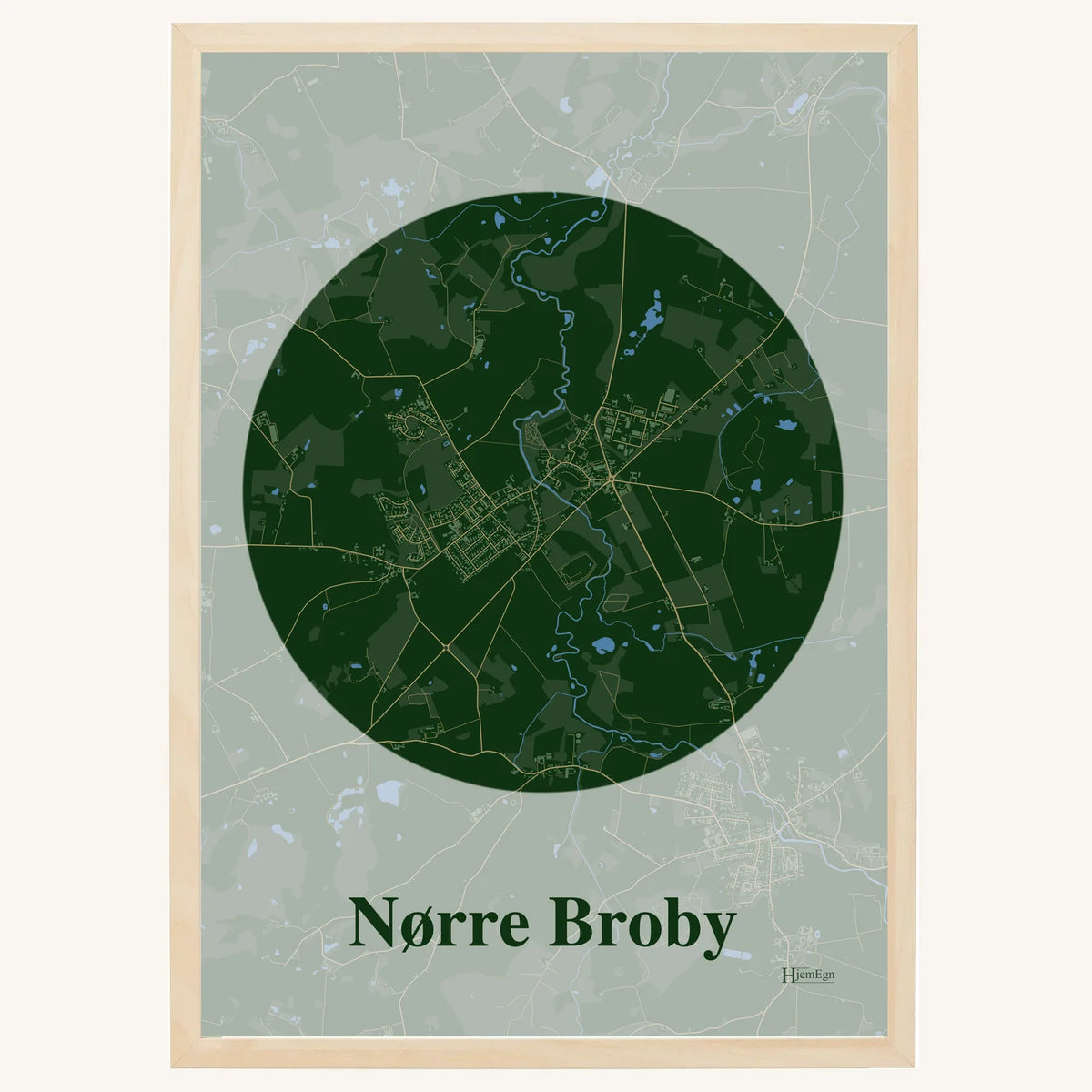 Nørre Broby plakat – Centrum 2026 – Mørk grøn