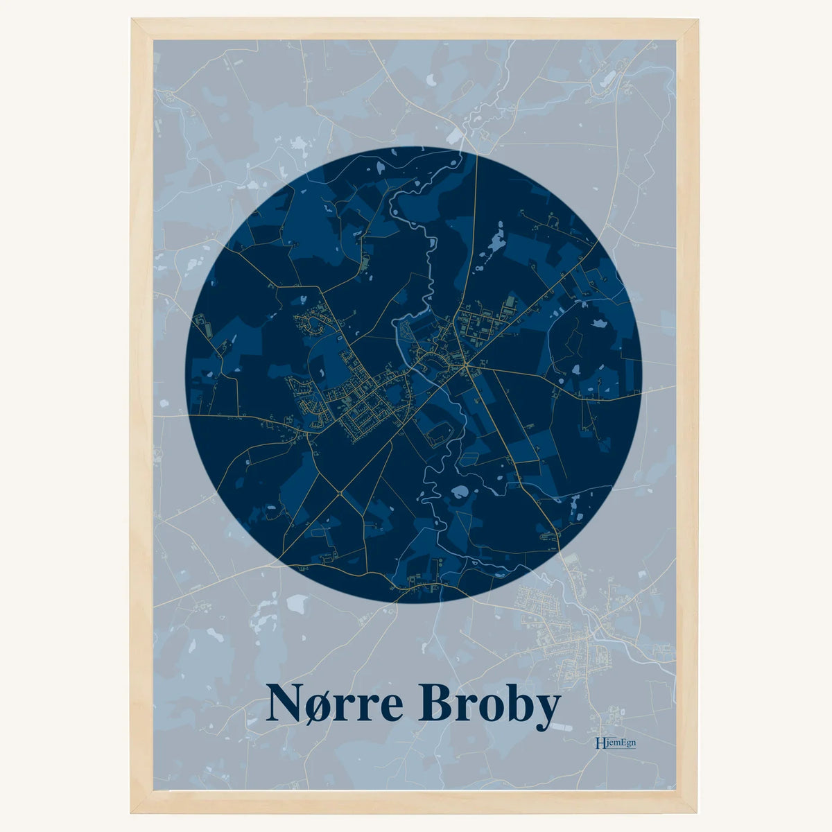 Nørre Broby plakat – Centrum 2026 – Mørk blå