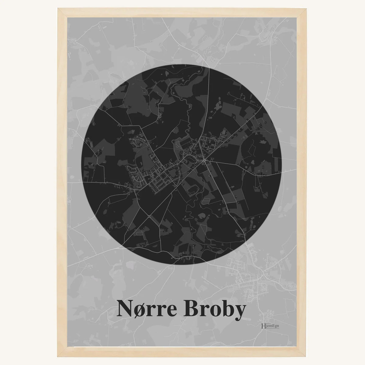 Nørre Broby plakat – Centrum 2026 – Mørk grå