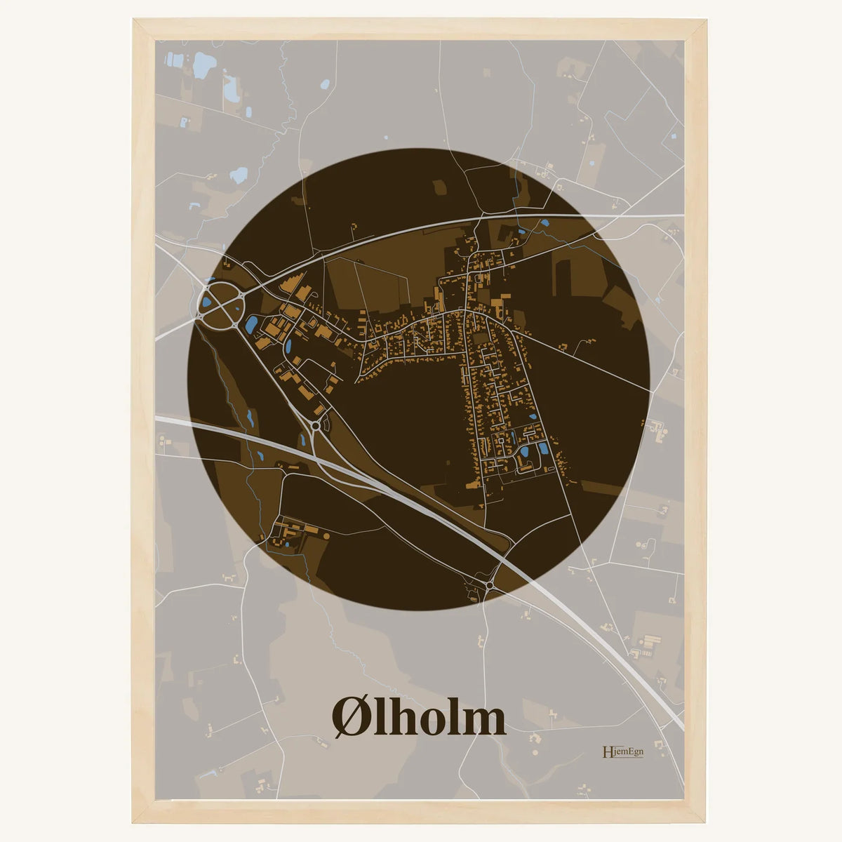 Ølholm plakat – Centrum 2026 – Mørk brun