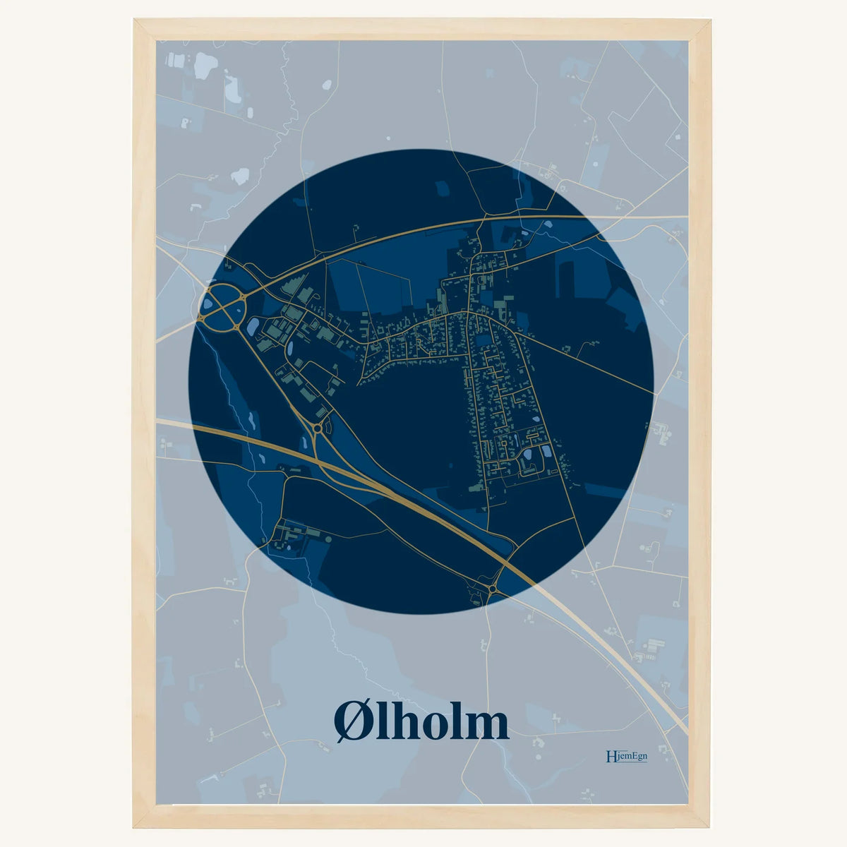 Ølholm plakat – Centrum 2026 – Mørk blå