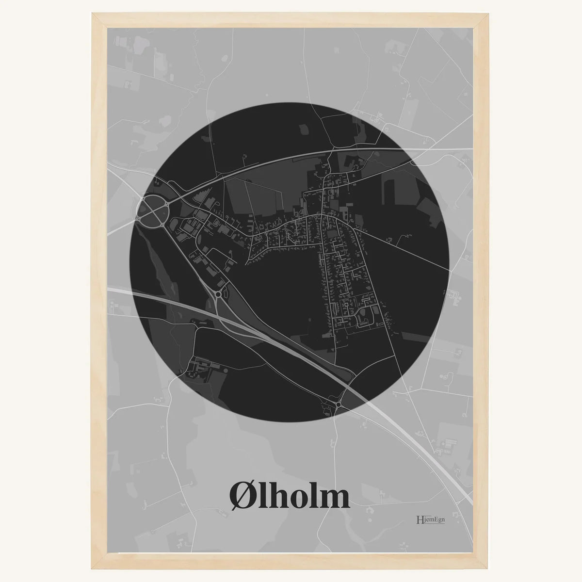 Ølholm plakat – Centrum 2026 – Mørk grå