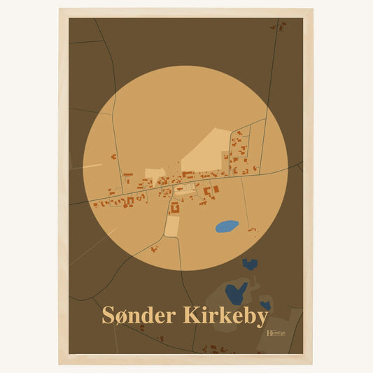 Sønder Kirkeby plakat – Centrum 2026 – Lys pastel brun
