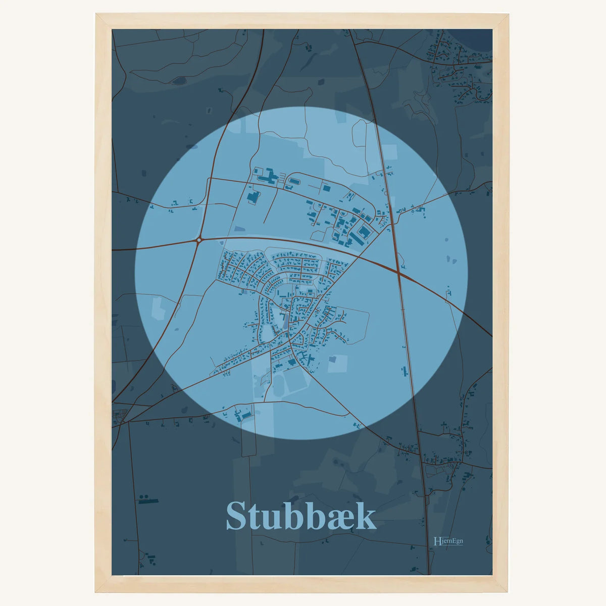 Stubbæk plakat – Centrum 2026 – Lys pastel blå