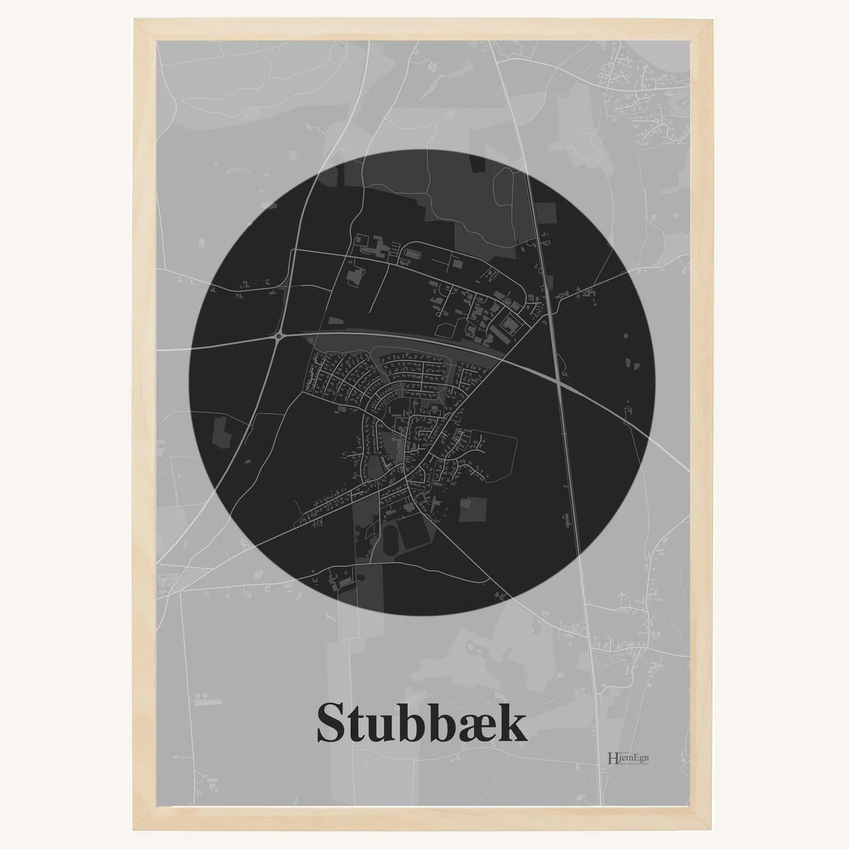 Stubbæk plakat – Centrum 2026 – Mørk grå