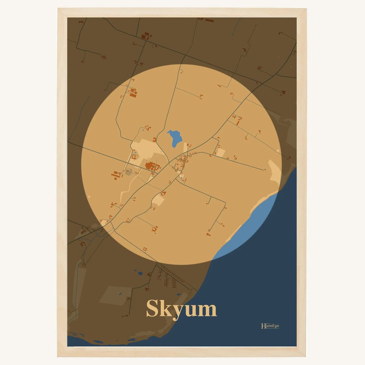 Skyum plakat – Centrum 2026 – Lys pastel brun