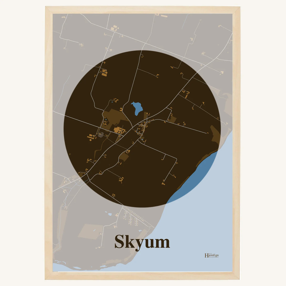 Skyum plakat – Centrum 2026 – Mørk brun