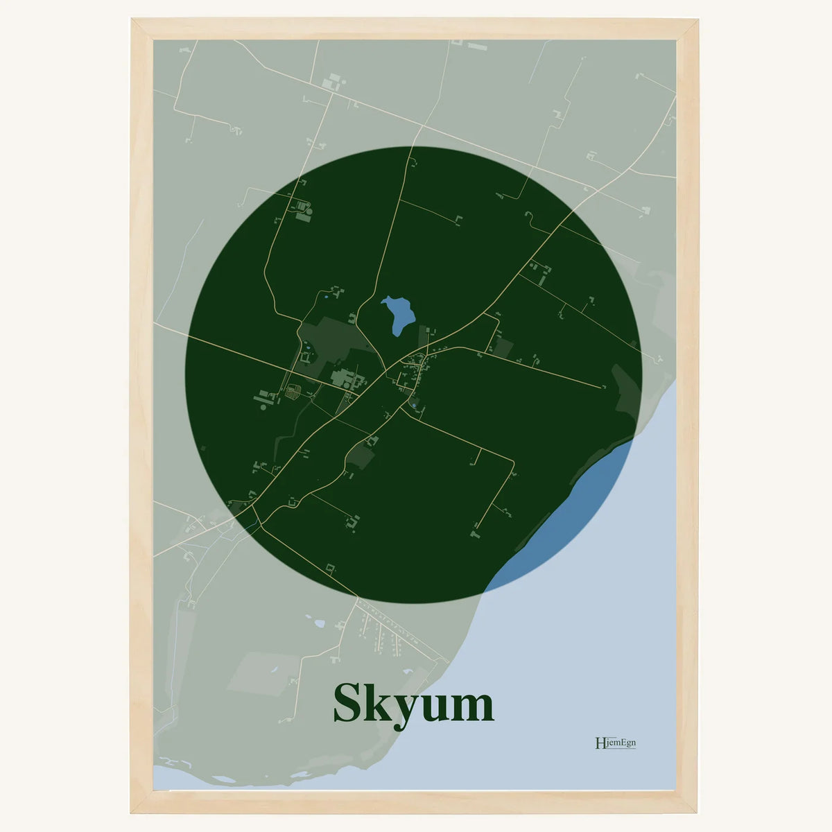 Skyum plakat – Centrum 2026 – Mørk grøn