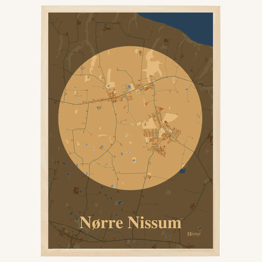 Nørre Nissum plakat – Centrum 2026 – Lys pastel brun