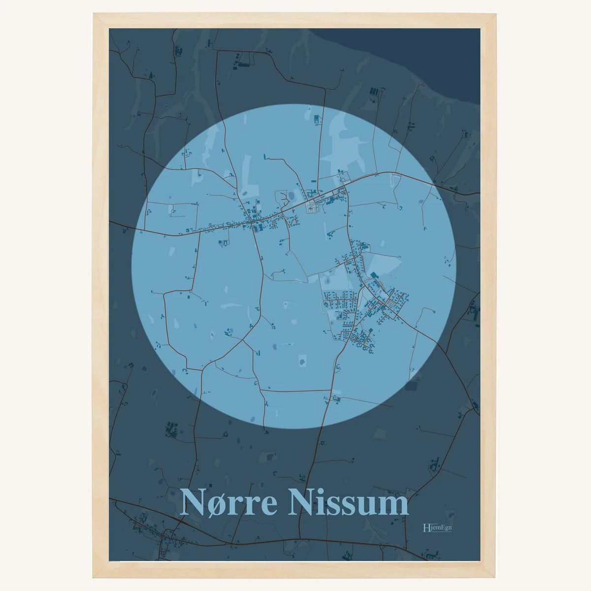 Nørre Nissum plakat – Centrum 2026 – Lys pastel blå