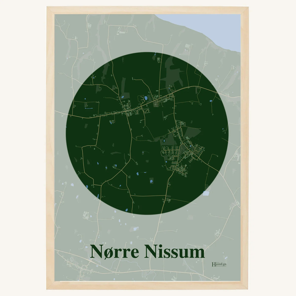 Nørre Nissum plakat – Centrum 2026 – Mørk grøn