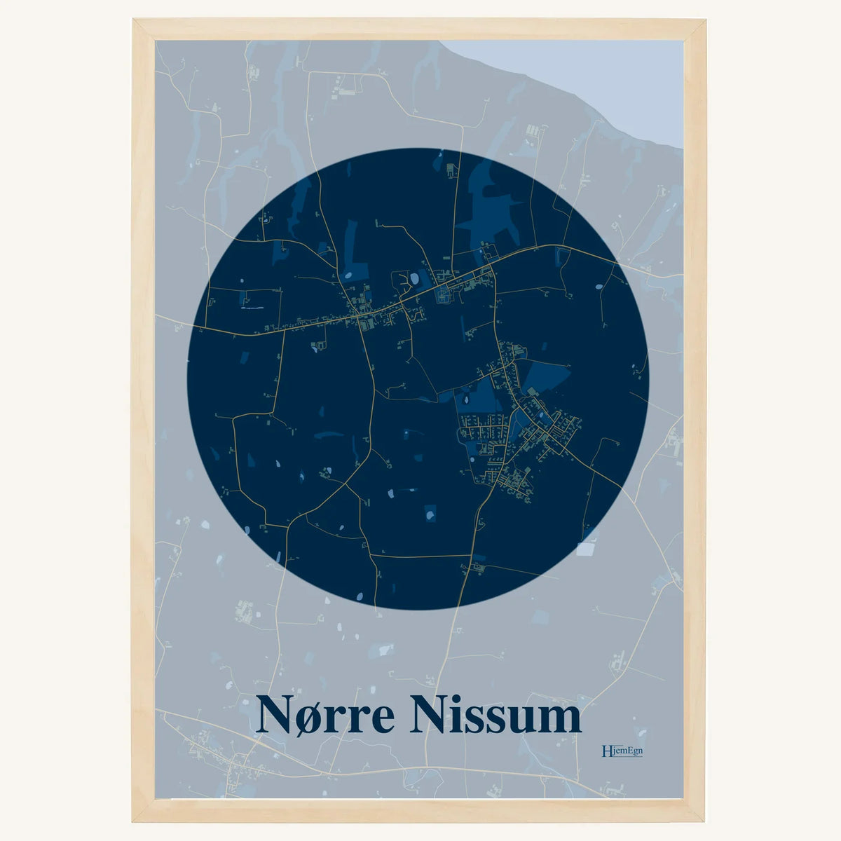 Nørre Nissum plakat – Centrum 2026 – Mørk blå