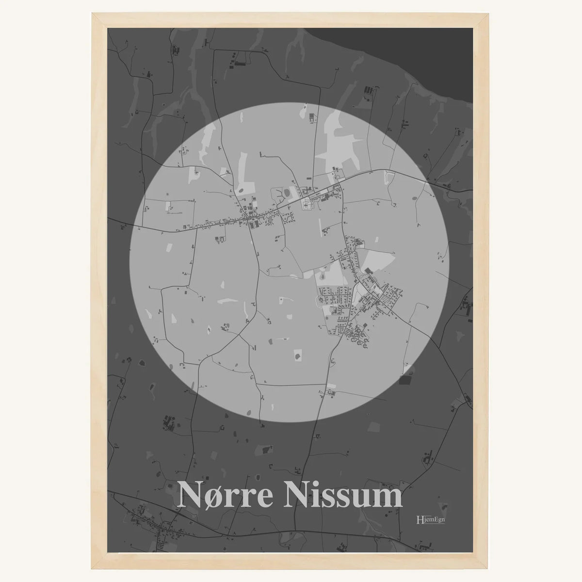 Nørre Nissum plakat – Centrum 2026 – Lys pastel grå
