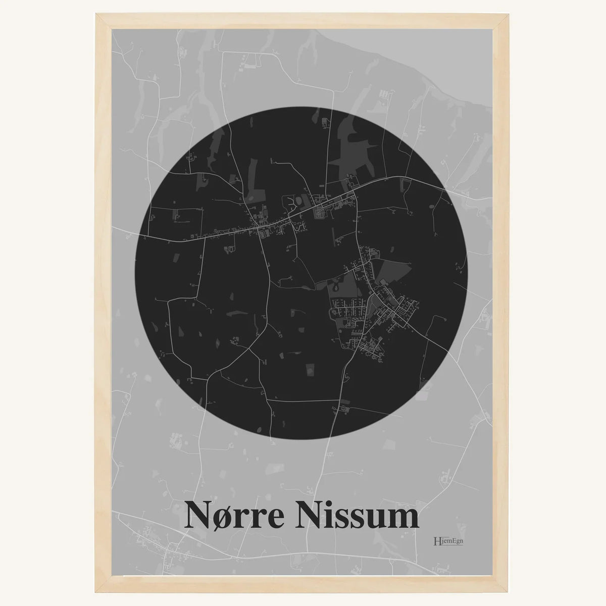 Nørre Nissum plakat – Centrum 2026 – Mørk grå