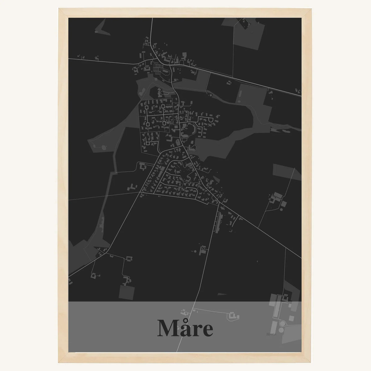 Måre plakat – Firkantet 2026 – Mørk grå